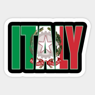 Italy Flag Italian Italia Italiano Sticker